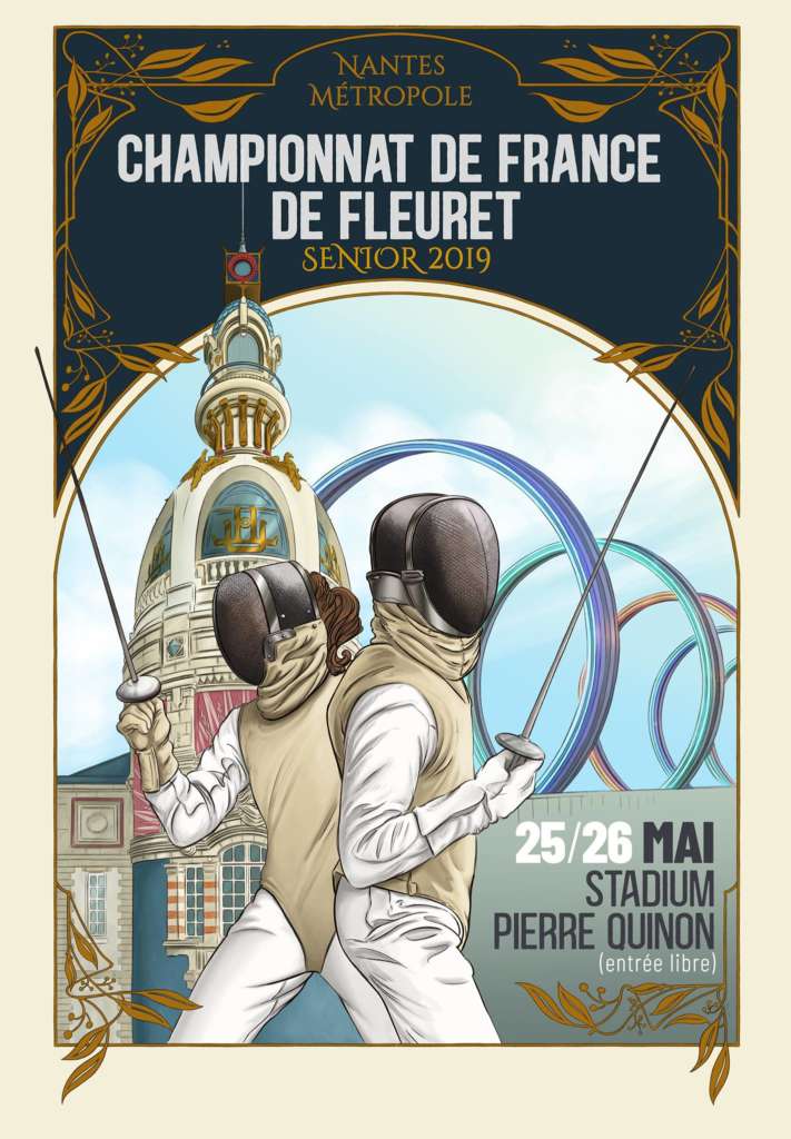 Affiche du Championnat de France de Fleuret Senior 2019